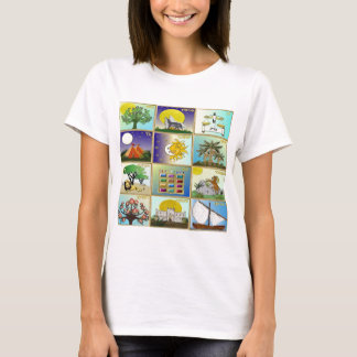Judaica 12 Tribes of Israel Art T-Shirt