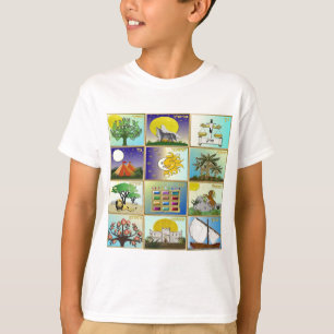 Judaica 12 Tribes of Israel Art T-Shirt