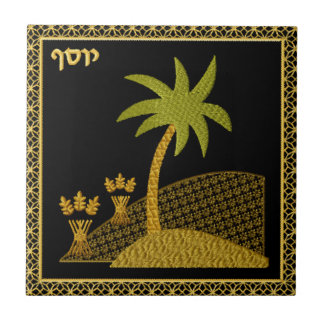 Judaica 12 Tribes of Israel Ceramic Tile - Iosef