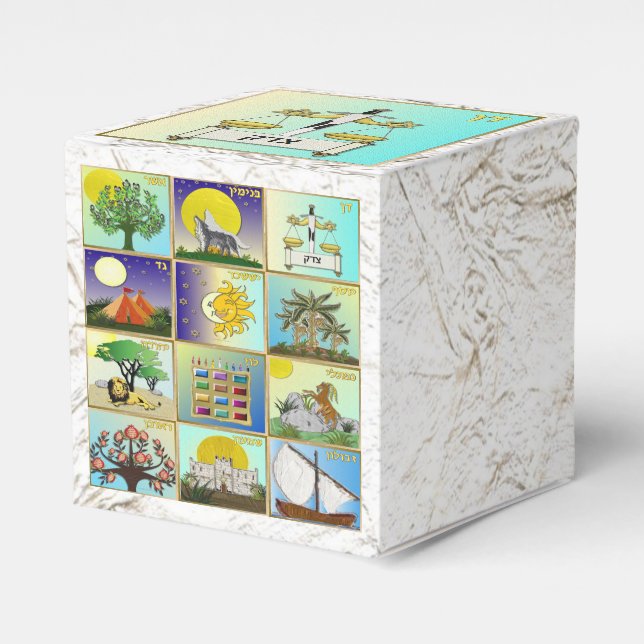 Judaica 12 tribes of Israel Dan Favour Box (Front Side)