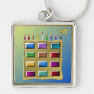 Judaica 12 Tribes Of Israel Levi Key Ring