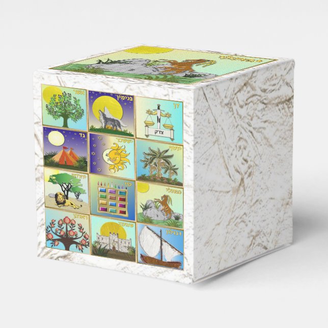 Judaica 12 tribes of Israel Naphtali Favour Box (Front Side)