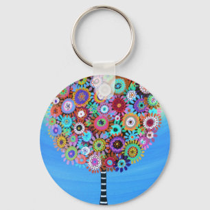 JUDAICA HAMSA TREE OF LIFE SUN EYE PROTECTION KEY RING