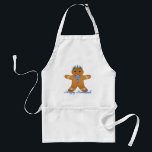 Judaica Hanukkah Gingerbread Man Menorah Standard Apron<br><div class="desc">You are viewing The Lee Hiller Designs Collection of Home and Office Decor,  Apparel,  Gifts and Collectibles. The Designs include Lee Hiller Photography and Mixed Media Digital Art Collection. You can view her Nature photography at http://HikeOurPlanet.com/ and follow her hiking blog within Hot Springs National Park.</div>