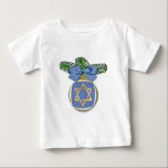 Judaica Hanukkah Star Of David Ornament Print Baby T-Shirt<br><div class="desc">You are viewing The Lee Hiller Designs Collection of Home and Office Decor,  Apparel,  Gifts and Collectibles. The Designs include Lee Hiller Photography and Mixed Media Digital Art Collection. You can view her Nature photography at http://HikeOurPlanet.com/ and follow her hiking blog within Hot Springs National Park.</div>