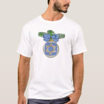 Judaica Hanukkah Star Of David Ornament Print T-Shirt<br><div class="desc">You are viewing The Lee Hiller Designs Collection of Home and Office Decor,  Apparel,  Gifts and Collectibles. The Designs include Lee Hiller Photography and Mixed Media Digital Art Collection. You can view her Nature photography at http://HikeOurPlanet.com/ and follow her hiking blog within Hot Springs National Park.</div>