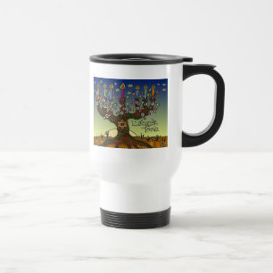 Judaica L'shanah Tovah Tree Of Life Gifts Apparel Travel Mug