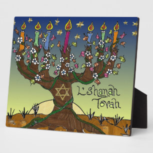 Judaica L'shanah Tovah Tree Of Life Plaque