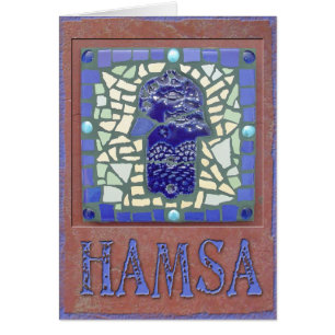 Judaica: Mosaic Glowing Hamsa