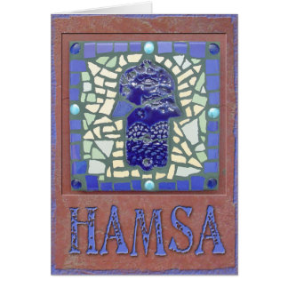 Judaica: Mosaic Glowing Hamsa
