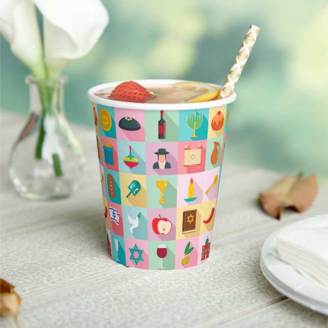Judaica - Paper Cups - Jewish Celebrations Gifts  (Insitu)
