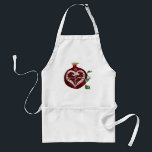 Judaica Pomegranate Heart Hanukkah Rosh Hashanah Standard Apron<br><div class="desc">You are viewing The Lee Hiller Designs Collection of Home and Office Decor,  Apparel,  Gifts and Collectibles. The Designs include Lee Hiller Photography and Mixed Media Digital Art Collection. You can view her Nature photography at http://HikeOurPlanet.com/ and follow her hiking blog within Hot Springs National Park.</div>
