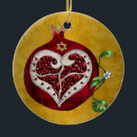 judaica,pomegranate,pomegranate heart,hanukkah,lee ceramic tree decoration<br><div class="desc">You are viewing The Lee Hiller Photography Art and Designs Collection of Home and Office Decor,  Apparel,  Gifts and Collectibles. The Designs include Lee Hiller Photography and Mixed Media Digital Art Collection. You can view her Nature photography at http://HikeOurPlanet.com/ and follow her hiking blog within Hot Springs National Park.</div>