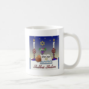 Judaica Shabbat Shalom Art Print Coffee Mug