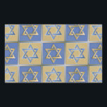 Judaica Star Of David Metal Gold Blue Rectangular Sticker<br><div class="desc">You are viewing The Lee Hiller Design Collection. Apparel,  Gifts & Collectibles  Lee Hiller Photography or Digital Art Collection. You can view her Nature photography at http://HikeOurPlanet.com/ and follow her hiking blog within Hot Springs National Park.</div>