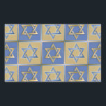 Judaica Star Of David Metal Gold Blue Rectangular Sticker<br><div class="desc">You are viewing The Lee Hiller Design Collection. Apparel,  Gifts & Collectibles  Lee Hiller Photography or Digital Art Collection. You can view her Nature photography at http://HikeOurPlanet.com/ and follow her hiking blog within Hot Springs National Park.</div>