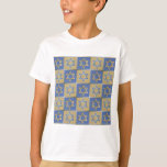 Judaica Star Of David Metal Gold Blue T-Shirt<br><div class="desc">You are viewing The Lee Hiller Design Collection. Apparel,  Gifts & Collectibles  Lee Hiller Photography or Digital Art Collection. You can view her Nature photography at http://HikeOurPlanet.com/ and follow her hiking blog within Hot Springs National Park.</div>