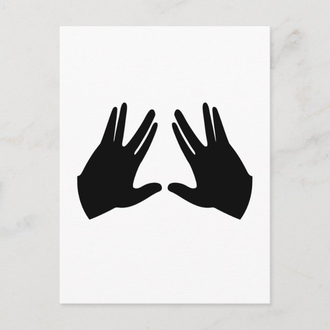 Judaism Kohen Hands Symbol Postcard (Front)