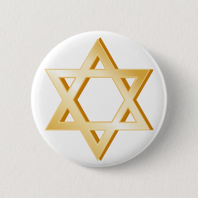 Judaism Symbol 6 Cm Round Badge (Front)