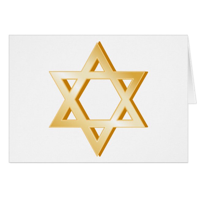 Judaism Symbol Greeting Card (Front Horizontal)