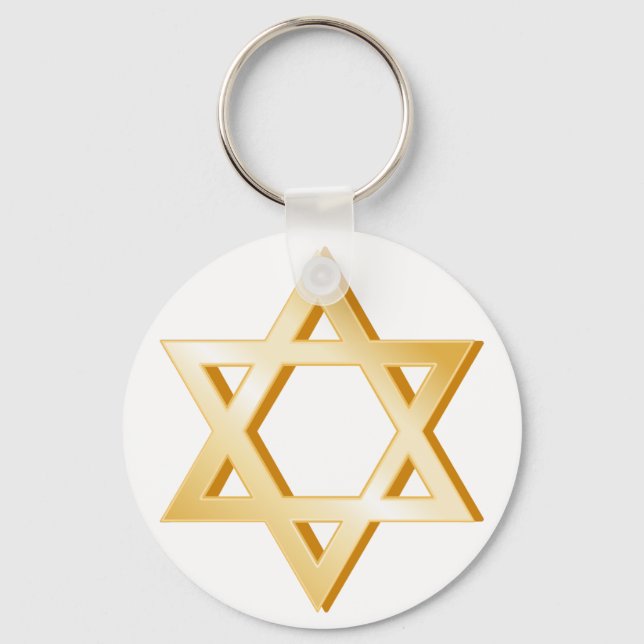 Judaism Symbol Key Ring (Front)