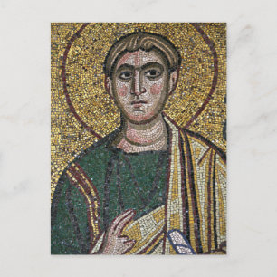 Judas Thaddaeus Byzantine Mosaic Orthodox Icon Postcard
