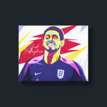 Jude Bellingham Wpap Pop Art Canvas Print<br><div class="desc">Jude Bellingham Wpap Pop Art</div>