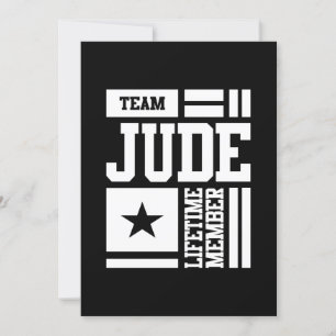 Jude Personalised Name Birthday Gift Invitation