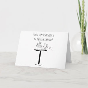 Judge birthday card