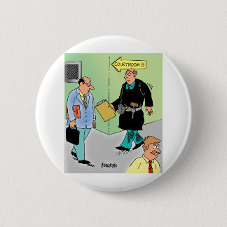 Judge Cartoon 6 Cm Round Badge