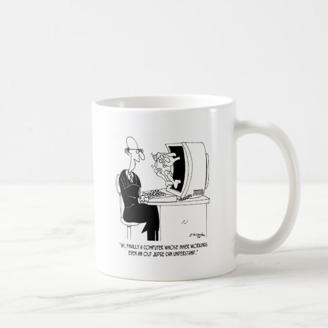 Judge Cartoon 7496 Coffee Mug (Right)