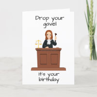 **JUDGE** CELEBRATES " HIS BIRTHDAY" CARD