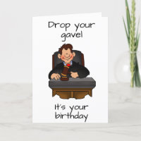 **JUDGE** CELEBRATES " HIS BIRTHDAY" CARD