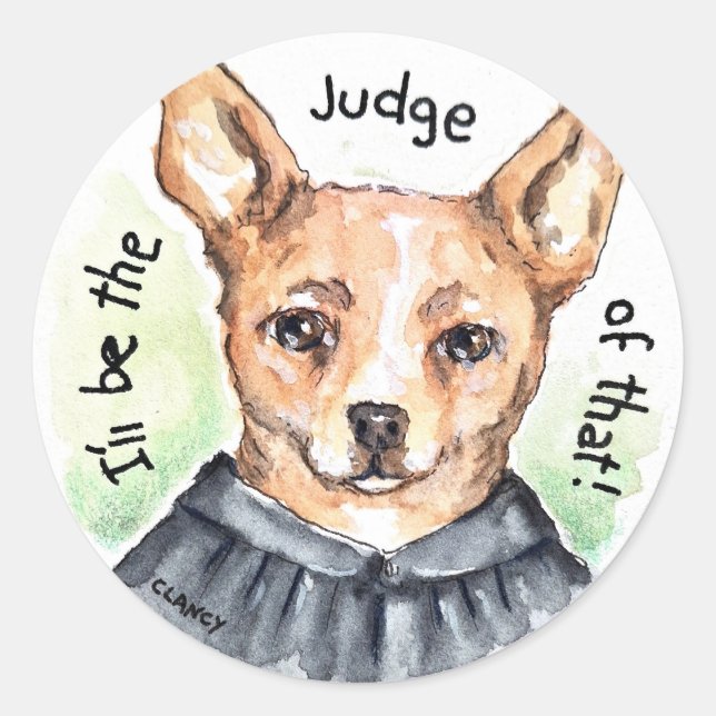 Judge Dog sticker (Front)
