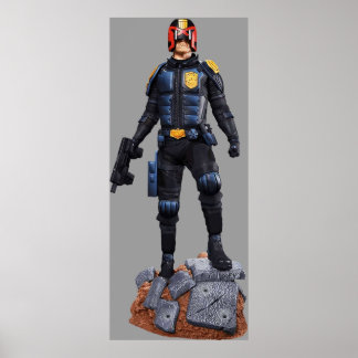 judge dredd comic charcter hero poster