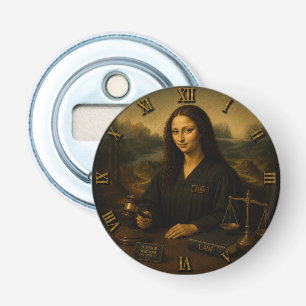 Judge Funny Mona Lisa Lawyer & Justice Gift Bottle Opener
