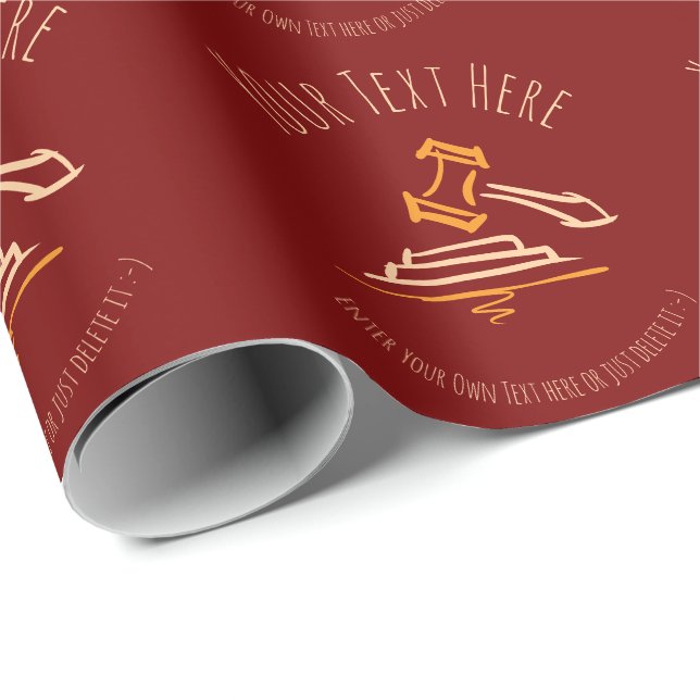Judge Gavel | Lawyer | Attorney | Law Firm / Gift Wrapping Paper (Roll Corner)