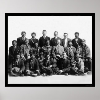 Judge James Wickersham and Indian Chiefs 1901 Poster