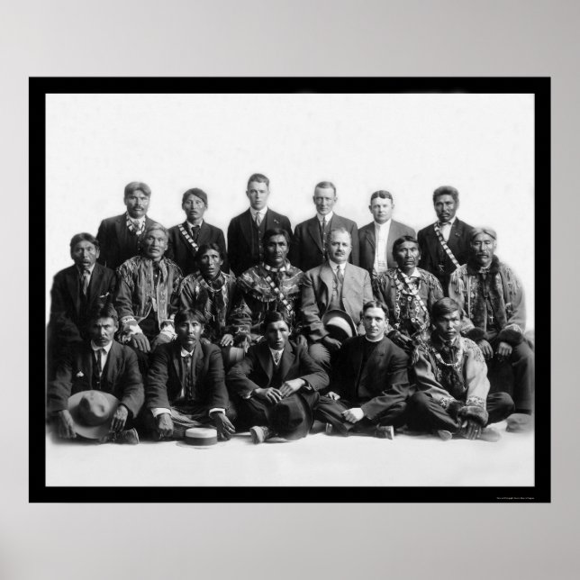 Judge James Wickersham and Indian Chiefs 1901 Poster (Front)