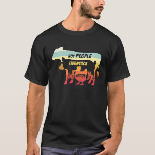 Judge Livestock Not People Chicken Pig Beef Livest T-Shirt