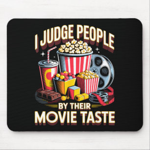 Judge people film movie food night snack popcorn mouse mat