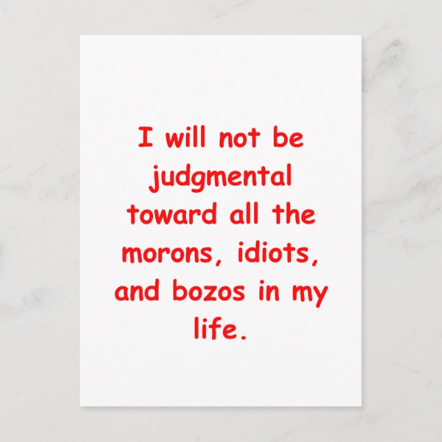 JUDGE POSTCARD (Front)