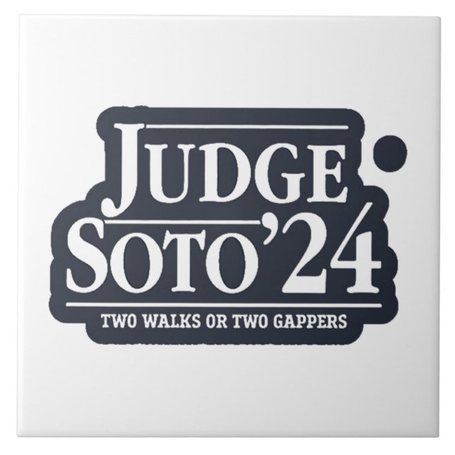  Judge Soto 24 – Funny Gifts for Baseball Fans Tile (Front)