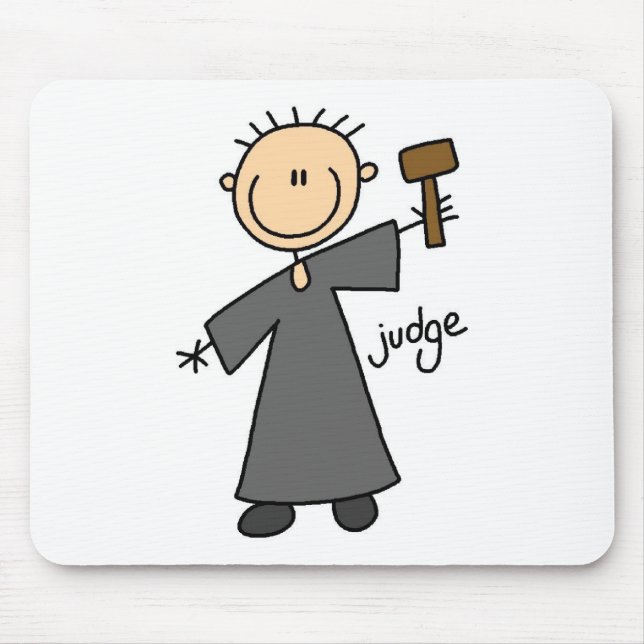 Judge Stick Figure Mousepad (Front)