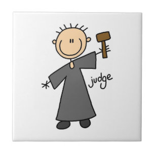Judge Stick Figure Tile