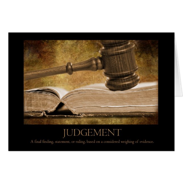 Judgement Card (Front Horizontal)
