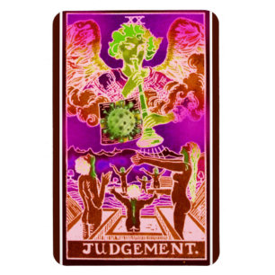 Judgement Coronavirus Art Tarot Card Magnet