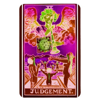 Judgement Coronavirus Art Tarot Card Magnet