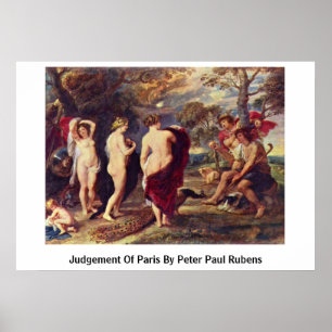 Judgement Of Paris By Peter Paul Rubens Poster