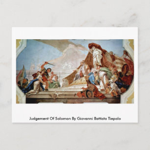 Judgement Of Solomon By Giovanni Battista Tiepolo Postcard